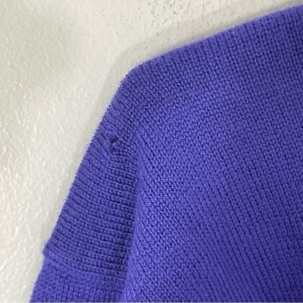 Cassidy for The Limited Vintage 100% Merino Wool Purple Cowl Neck Sweater S  NWT - Picture 6 of 8